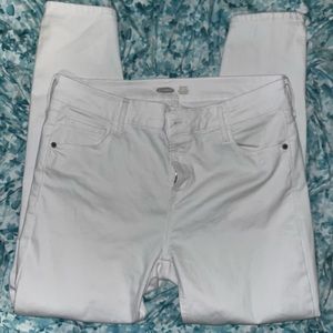 Old Navy Rockstar Super Skinny White Jeans